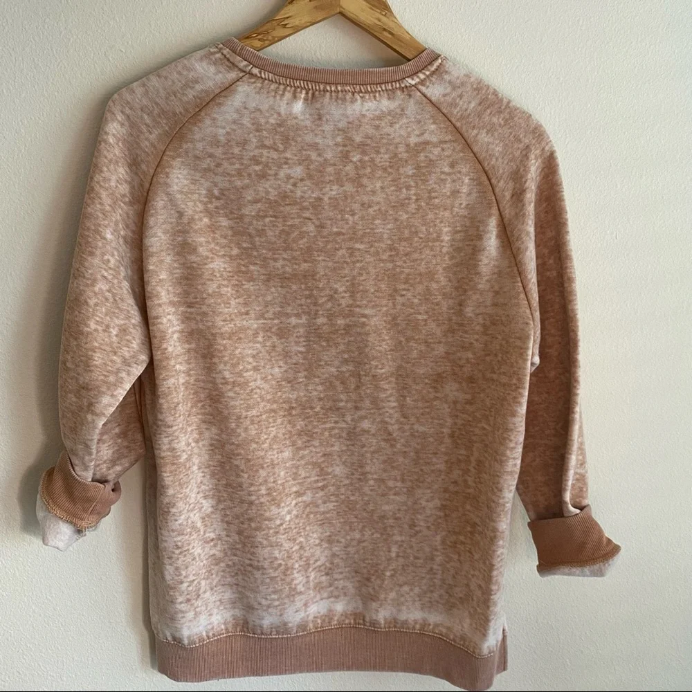 Taos New Mexico Sweatshirt Graphic Brown LE High Low Sz Medium Liquid Energy - Picture 4 of 6